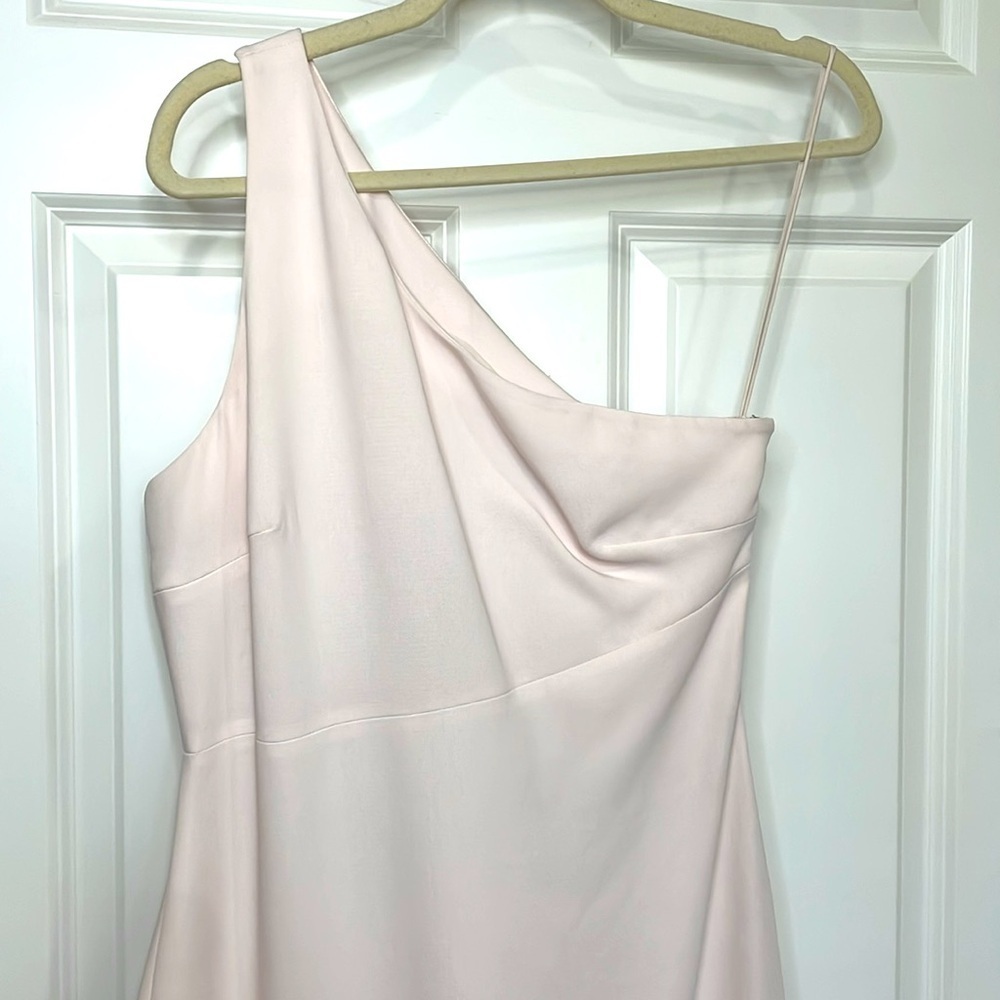Cinq à Sept Dulcina One Shoulder Midi Formal Dress Size 6 Pink NWT Wedding Party - Picture 2 of 16